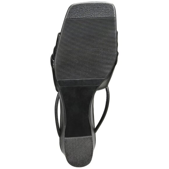 VAILA SHOES Women's Olivia Knotted Slide Wedge Sandals Black Size 13M - Picture 3 of 6